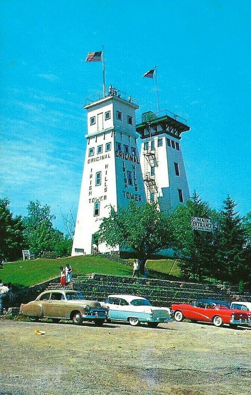 Irish Hills Towers - Old Postcards For Irish Hills Towers (newer photo)
